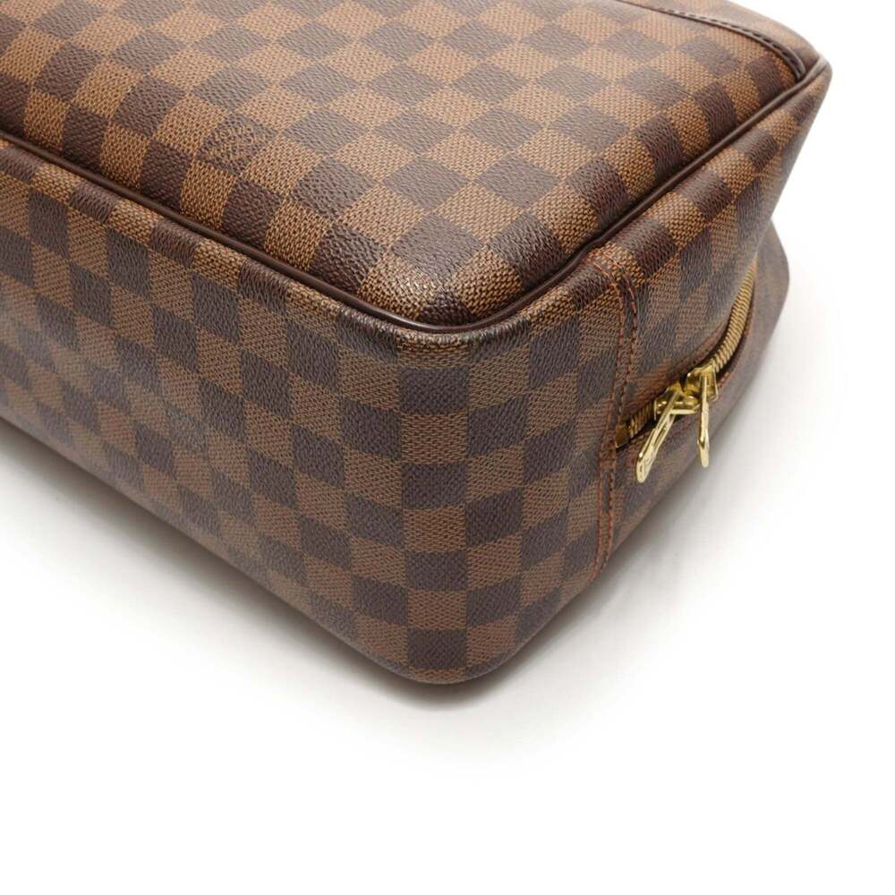 LOUIS VUITTON Authentic Brown Deauville Boston Bag - Picture 6 of 11